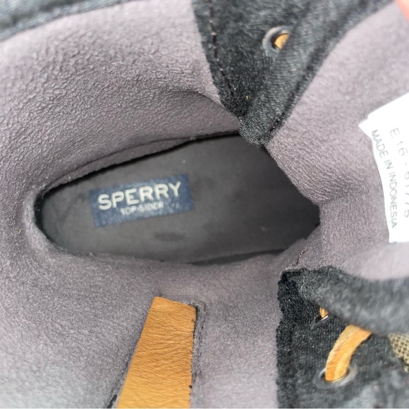 Sperry Duck Gray Charcoal Saltwater Rope Quilted Ankle Boot Size 7M - Picture 9 of 11